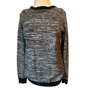21 Men An American Brand Med Preppy Heathered Black/Gray‎ Knit Jumper Sweater